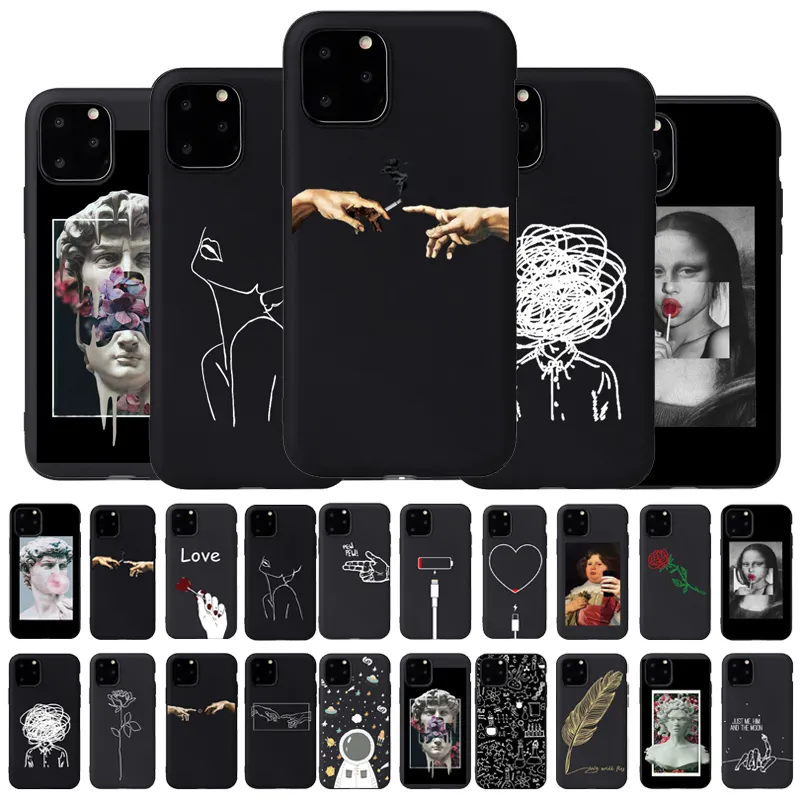 3D Relief Cartoon Love Heart Silicone Case For iPhone 14/14 Pro Max TPU UV Printing Cover for iPhone 11/12/13 Pro Max SE 2020