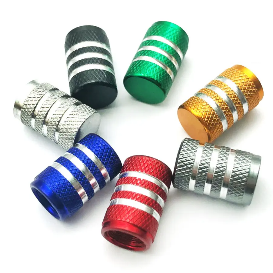 OEM Factory price cnc anodized aluminum metal thread tube end capcap with knurling