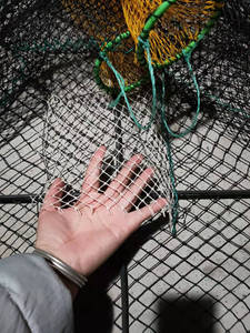 La Chine fabrique un piège à crevettes de haute qualité piège à <span class=keywords><strong>écrevisse</strong></span>s de pêche en maille noire, équipement de poisson - Product Image 3