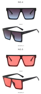 Lmamba 1870 New square <b>Large</b> <b>Frame</b> One-piece Famous Brands Luxury Retro Fashion Sunglasses with Sunshade Trend - Product Image 5