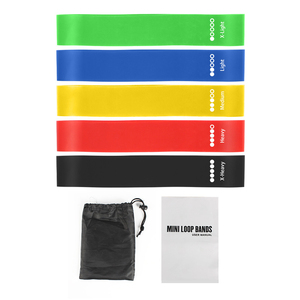 Juego de Bandas de Resistencia Personalizadas con Logotipo, TPE, 600*50MM, 5 Piezas, Mini Bandas de Ejercicio en Bucle - Product Image 1