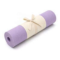 Tapete de Yoga Plegable de TPE de un Solo Color, Antideslizante, Ideal para Viajes, Marca Yugaland, Venta al Por Mayor Directo de Fábrica