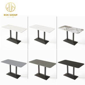 कस्टम वर्ग कॉफी दुकान आधुनिक फास्ट फूड टेबल टॉप राउंड वाणिज्यिक कैफे संगमरमर रेस्तरां फर्नीचर तालिका कैफेटेरिया के लिए - Product Image 2