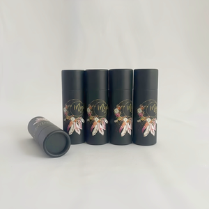 Tube cylindre biodégradable écologique fait à la main personnalisé recyclable baume à lèvres déodorant bâton papier disparaissant impression - Product Image 5