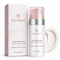 Crème de nuit pour le visage à l'escargot 60 ml, filtrat d'escargot, glycérine, texture riche, hydratation profonde, nourrissante, éclaircissante, pour tous types de peau