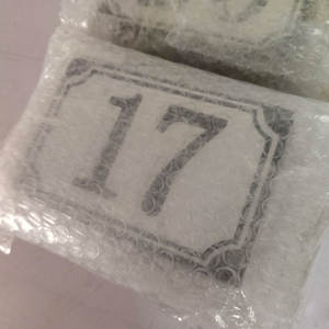 מסורתי בית וינטג פורצלן מתכת בית פורצלן מספר שלט אמייל לוח מספר מתכת - Product Image 5