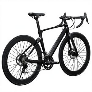 Bicicleta de Carretera con Cuadro Rígido de Aleación de Magnesio, Bicicleta de Carreras para Adultos, 18 Velocidades, Doble Freno de Disco, Horquilla con Suspensión, Bicicleta de Gravel, Capacidad de Carga de 120 kg - Product Image 1
