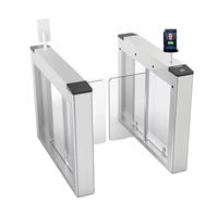 Barrera Giratoria de Registro de Visitantes, Puerta Rápida, Torniquete IP65 Impermeable de Acero Inoxidable 304 para Control de Acceso Peatonal