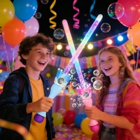 YT Draagbare Lichtgevende 10-Gats Kroon Neon Bubbelzwaard PS/ABS Kinderspeelgoed - Romantisch Thema Buiten Bruiloft Feest Accessoires Ouder-Kind