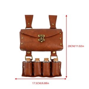 Nouvelle Sacoche Latérale Fantaisie en Cuir PU pour Quatre Bouteilles de <span class=keywords><strong>Médecine</strong></span> Médiévales, Accessoire de Costume de Magicien Unisexe - Product Image 6