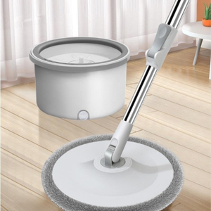 Serpillère rotative créative pour nettoyage des sols, ensemble seau et serpillère magique à rotation 360°, double réservoir pour eau sale - Product Image 2