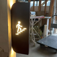 Letrero Metálico para Baño, Letrero 3D Dorado para Inodoro, Letrero Personalizado para Puerta de Baño Masculino y Femenino para Hotel, Restaurante, Oficina