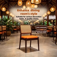 Chaise de salle à manger, chaise de restaurant en bois massif durable, chaise de bar avec dossier, chaise de café
