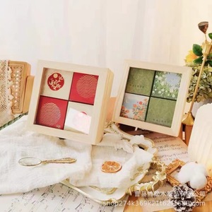 กล่องของขวัญไม้ทรงสี่เหลี่ยมผืนผ้า 6 นิ้ว งานฝีมือทำมือ สำหรับบรรจุภัณฑ์ของขวัญงานเทศกาล งานแต่งงาน - Product Image 4