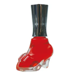 7ml Special High-Heeled Shoes Shaped Clear Glass Bottle Nail Polish Bottle