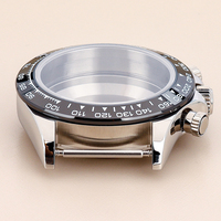 Boîtier de montre de plongée de haute qualité en acier inoxydable 316L de 39 mm avec verre saphir et cadran de 29 mm pour mouvement mécanique VK63 VK63A 10 ATM