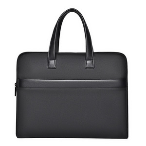 Sac pour ordinateur portable en cuir véritable, mallette d'affaires imperméable, souple, 15,6 pouces, pour hommes, en cuir Oxford de haute qualité - Product Image 4