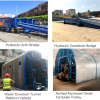 Panneau de coffrage en acier industriel pour soutien initial de tunnel, imperméable, avec chariot
