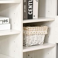 Mesa de esquina para el hogar, muebles de oficina, escritorio de ordenador con estantes, fabricante de PC en forma de L plano multiusos, caja de cartón de madera barata