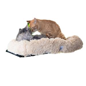 Hamac de fenêtre de chat écologique sans fil à motif solide perchoir lit hamac pliable d'intérieur tapis lavable amovible 4 ventouses - Product Image 1