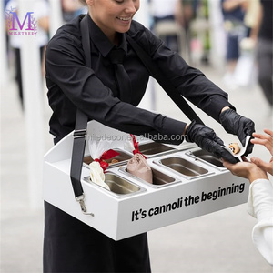 Stazione Portatile MILE <span class=keywords><strong>per</strong></span> Servire Cannoli, Vassoio <span class=keywords><strong>per</strong></span> Dessert da Trasporto a Spalla, Box <span class=keywords><strong>per</strong></span> Vendita Dessert Ambulante <span class=keywords><strong>per</strong></span> Parchi a Tema - Product Image 1