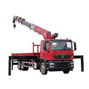 รถบรรทุกติดเครน Sinotruk TX 6*4 14 ตัน ออกแบบมาเพื่อยกและบรรทุกของได้ในตัว  ประสิทธิภาพการรับน้ำหนักยอดเยี่ยม - Product Image 1