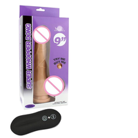 Aphrodisia 10-Modus Vibrierender 9-Zoll Super Whopper Dildo mit Saugnapf-Basis TPE-Material Wasserdicht & Weich