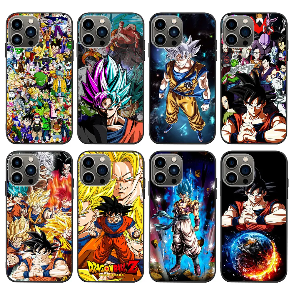 Hoesje Voor Iphone X/Xs Xr 12 13 14 Pro Max Mini Mode Dragon Ball Cartoon Groothandel Beschermhoes Voor Iphone 7 8 Plus Custom