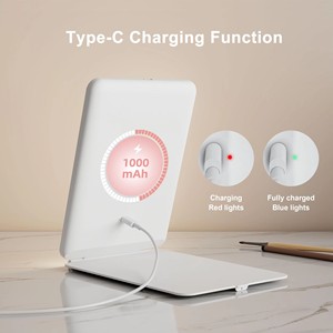 Tabletop biểu tượng tùy chỉnh siêu mỏng thắp sáng gấp mỹ phẩm du lịch tạo nên xách tay gương với <span class=keywords><strong>LED</strong></span> ánh sáng gương trang điểm - Product Image 5