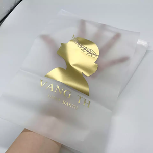 <span class=keywords><strong>Bolsas</strong></span> biodegradables con cremallera, color negro mate/esmerilado, para ropa de baño, con cierre de cremallera, con logotipo - Product Image 3