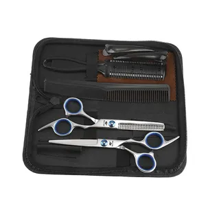 Professionele Haarschaar Set Rvs Kappersschaar Met Haarclip Trimmer Kam Salon Kappersschaar Set