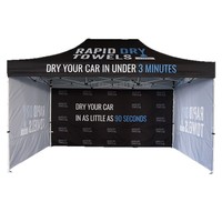 Carpa para Eventos Impermeable con Impresión Personalizada HFJY B316, Gazebo Comercial, Carpa para Ferias y Exposiciones, Tamaños Personalizables para Negocios