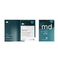 Carpeta de Presentación 9x12 Personalizada con Tarjetero, Logotipo Personalizado, Doble Bolsillo, para Archivos A4