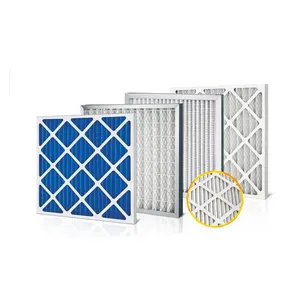 Yüksek kaliteli karton çerçeve pileli AC fırın HVAC hava filtresi 20x20x1 inç MERV 11 hava filtresi