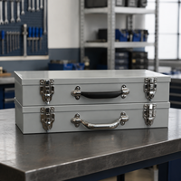 Armoire d'Atelier de Mécanicien en Fer Soudée, Coffret à Outils Métallique avec Poignée et Serrure, OEM et ODM Pris en Charge