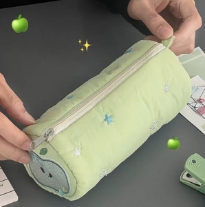 Vert pomme stylo sac Ins haut niveau d'apparence grande capacité Simple <span class=keywords><strong>Junior</strong></span> lycée papeterie sac femme - Product Image 2