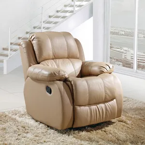 Sillón reclinable de cuero para sala de estar, sillón reclinable moderno de lujo para ocio, sala de estar y dormitorio