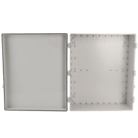 Boîtier de jonction étanche IP65 MythEle 600x500x220mm en ABS avec couvercle gris pour extérieur, anti-poussière, pour instruments électriques