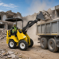 Machinerie de terrassement, chargeuse sur pneus diesel, vente directe d'usine, mini-chargeuse compacte SX-S390 pour projets de construction