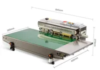Machine de scellage continu FR-770, scelleuse de sacs semi-automatique à grande vitesse pour la production de snacks et d'aliments surgelés