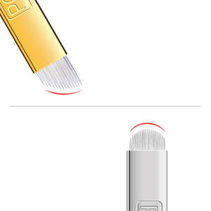 Nueva <span class=keywords><strong>Aguja</strong></span> de Tatuaje HUISZ de Acero Inoxidable de Alta Calidad con Recubrimiento Micro-PCD, Grosor de <span class=keywords><strong>Hilo</strong></span> de 0.25mm, para Maquillaje Permanente de Cejas - Product Image 2