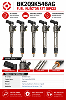 Injecteur de carburant diesel Common Rail de haute qualité BK2Q9K546AG pour Ford Transit Ranger 2.2 TDCi, pièces du système d'injection de carburant