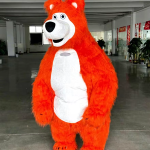 Costume da Mascotte Gonfiabile Arancione per Adulti per Feste e Carnevale <span class=keywords><strong>di</strong></span> Mardi Gras - Product Image 1
