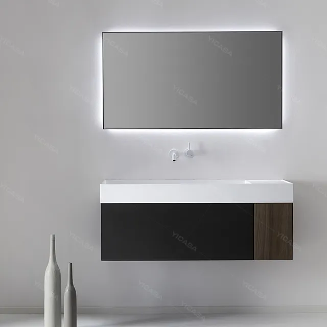 Stile selezioni singolo vanità bagno con lavandino set bagno vanity