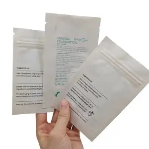त्वचा उत्पाद नींव के लिए बायोडिग्रेडेबल साकेट कॉस्मेटिक नमूना साचेट 3 मिली 5 मिली तरल तेल पेपर बैग