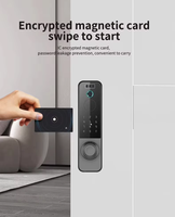 Serrure de porte intelligente standard avec verrouillage à empreinte digitale, compatible Alexa et TTlock, pour porte d'entrée - Kit Maison Connectée