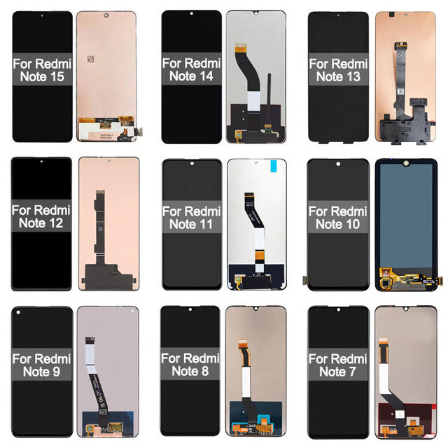 Redmi 9A 10 12 13C 14C 15C Note 11 12 13 14 A1 PocoX3 HD+ In-cell Display 3-Year Warranty Touch Screen