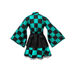 Nouveau design de kimonos japonais, <span class=keywords><strong>costume</strong></span> de cosplay Anime Kamado Tanjiro <span class=keywords><strong>Nezuko</strong></span> pour la fête d'Halloween - Product Image 2