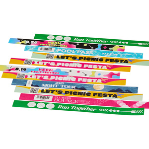 [AnyWristband] Bracelets personnalisables pour la promotion, bracelets TYVEK entièrement colorés, type individuel 20 mm (3/4 po) - Product Image 5