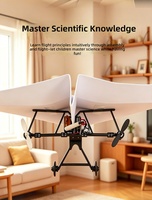 Kit d'avion en papier télécommandé DIY avec lumières LED, jouet éducatif STEM pour enfants, cadeau scolaire